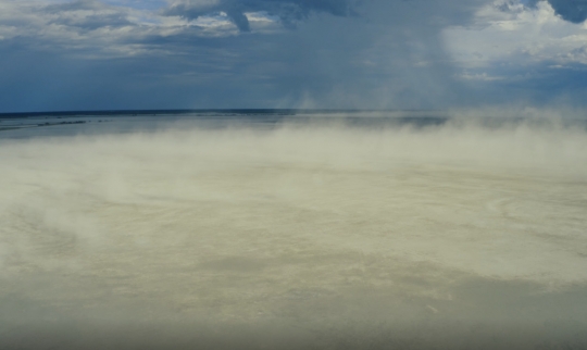 aerial sand storm