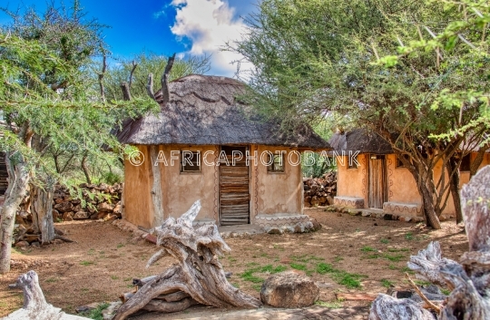 African house in a village