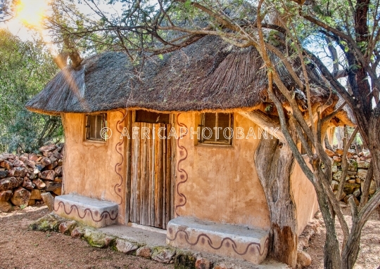 African house in a village