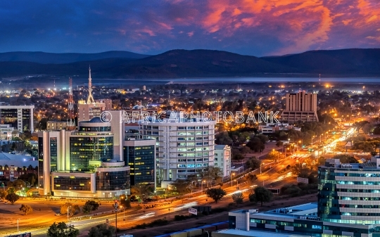 Gaborone by night